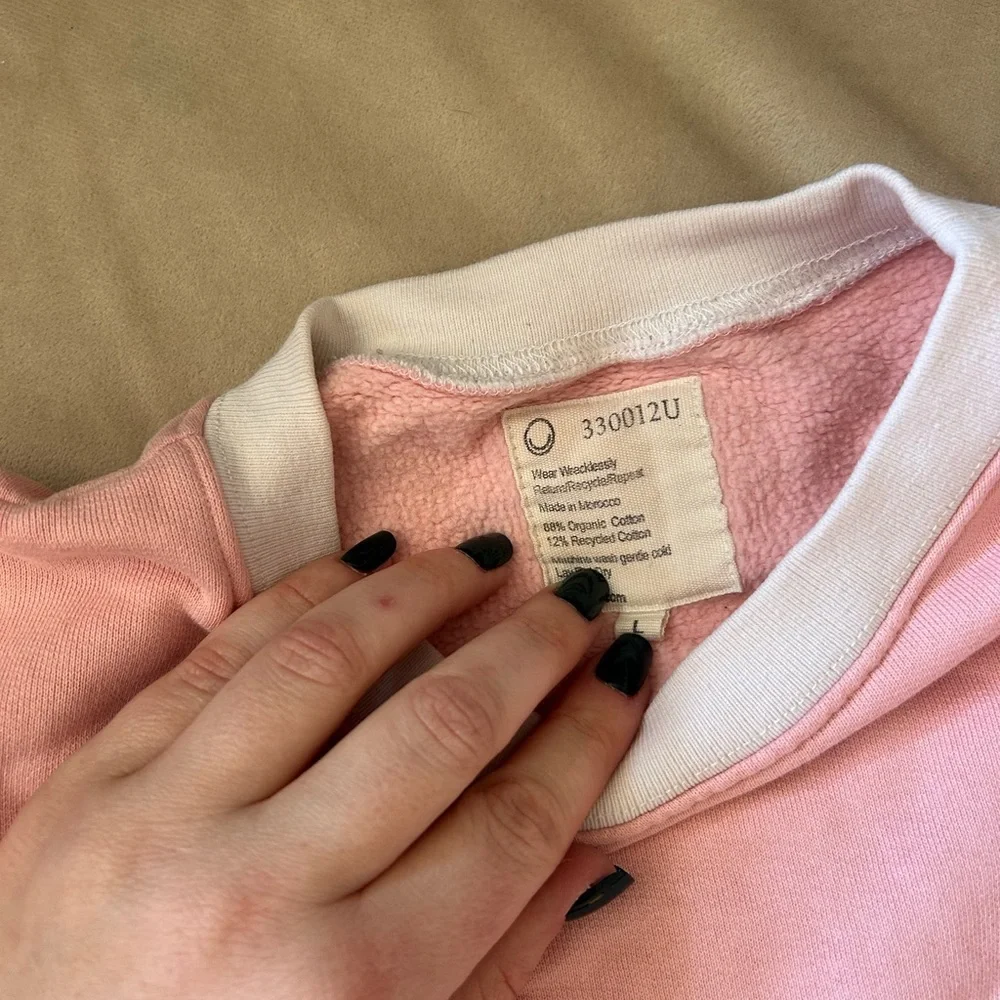 For Days Pink and White Matching Sweat Set